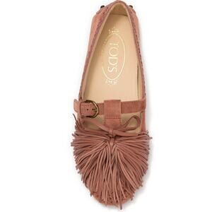 Tod's Gommino Fringed Suede Driving Made In Italy Loafer Shoe Sz. 7.5